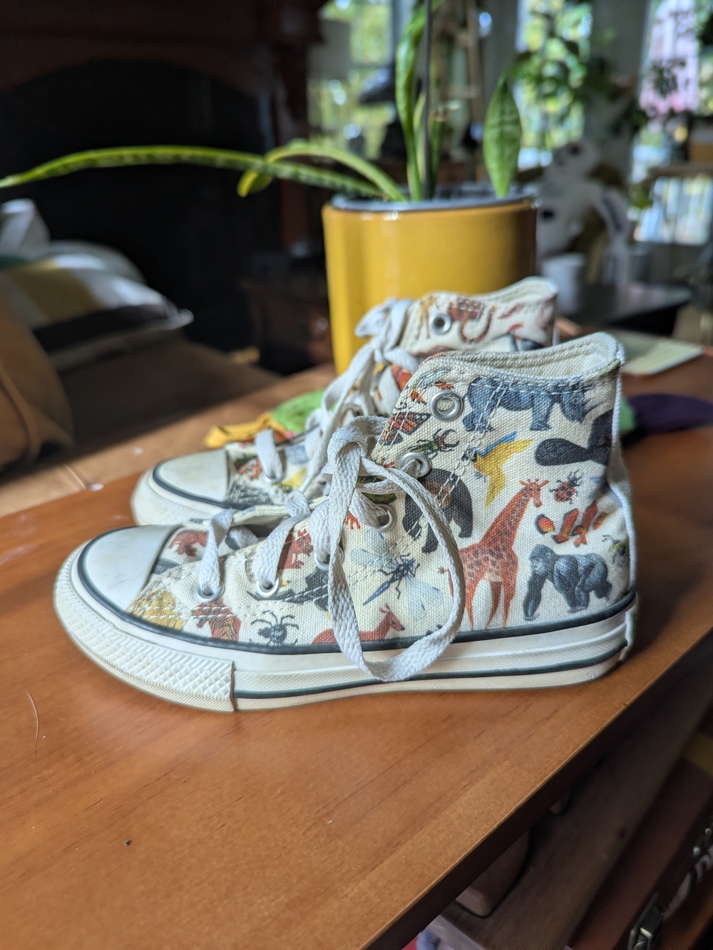 Kids Converse Animal Print High-Top Sneakers